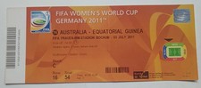 Orig. Ticket  Woman`s World Cup Germany 2011  AUSTRALIA - EQUATORIAL GUINEA / 16