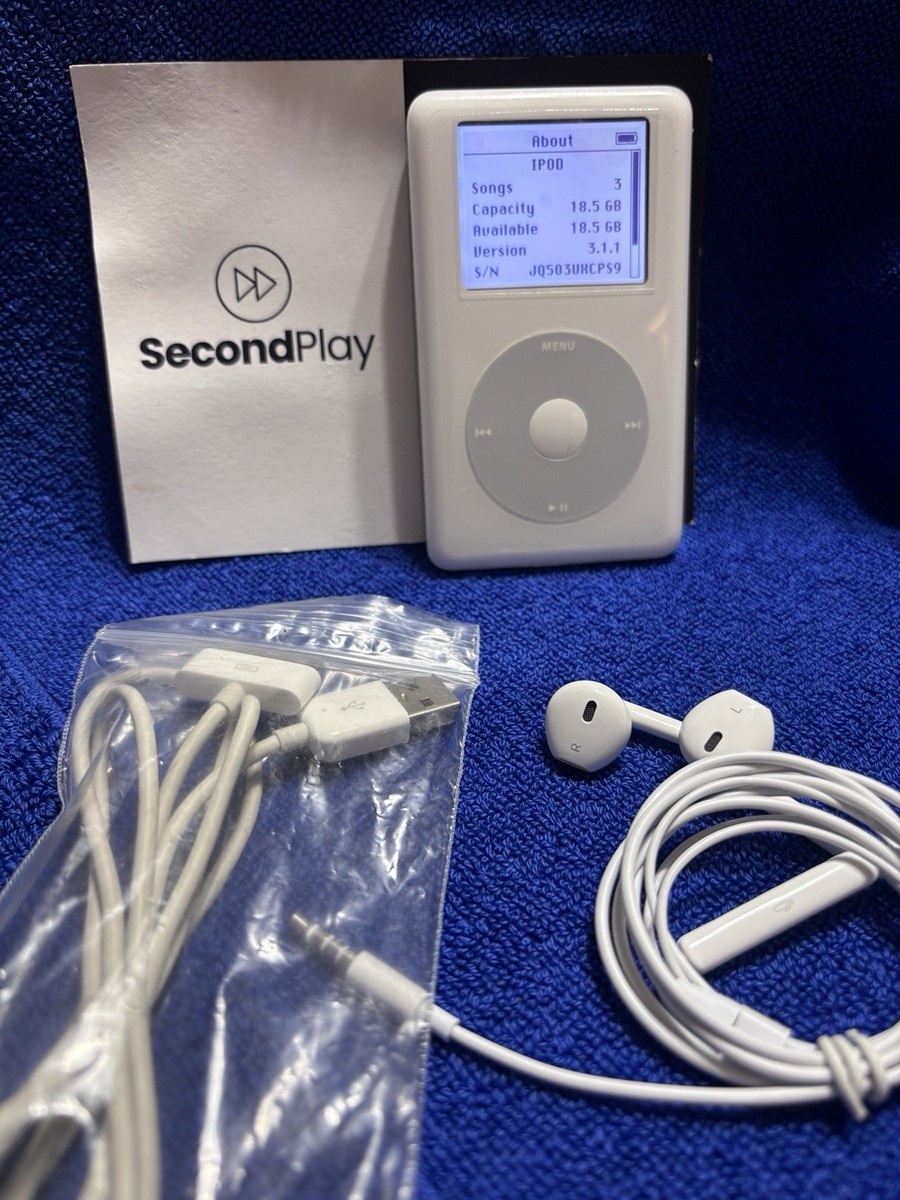 iPod classic 第4世代 20GB No.5 Apple iPod Classic 4th Generation 20GB White (A1059) w/ New