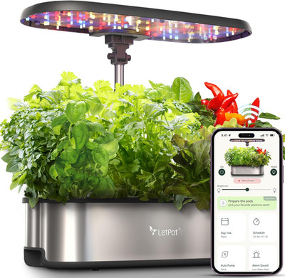 Letpot LPH-SE Hydroponics Growing System, 12 Pods Smart Herb Garden Kit Indoor, 