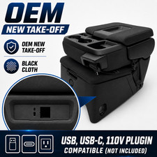 2019-2026 Silverado Gmc Sierra 21-26 Tahoe Jump Seat Console Cloth Usb 110v