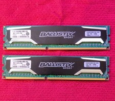 Crucial Ballistix Sport BLS4G3D1609DS1S00.16FMR DDR3 PC3-12800u 2x4GB 8GB