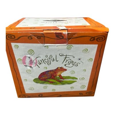 Westland Giftware Fanciful Frogs 'Hoppy Birthday' Frog Figurine W/Box