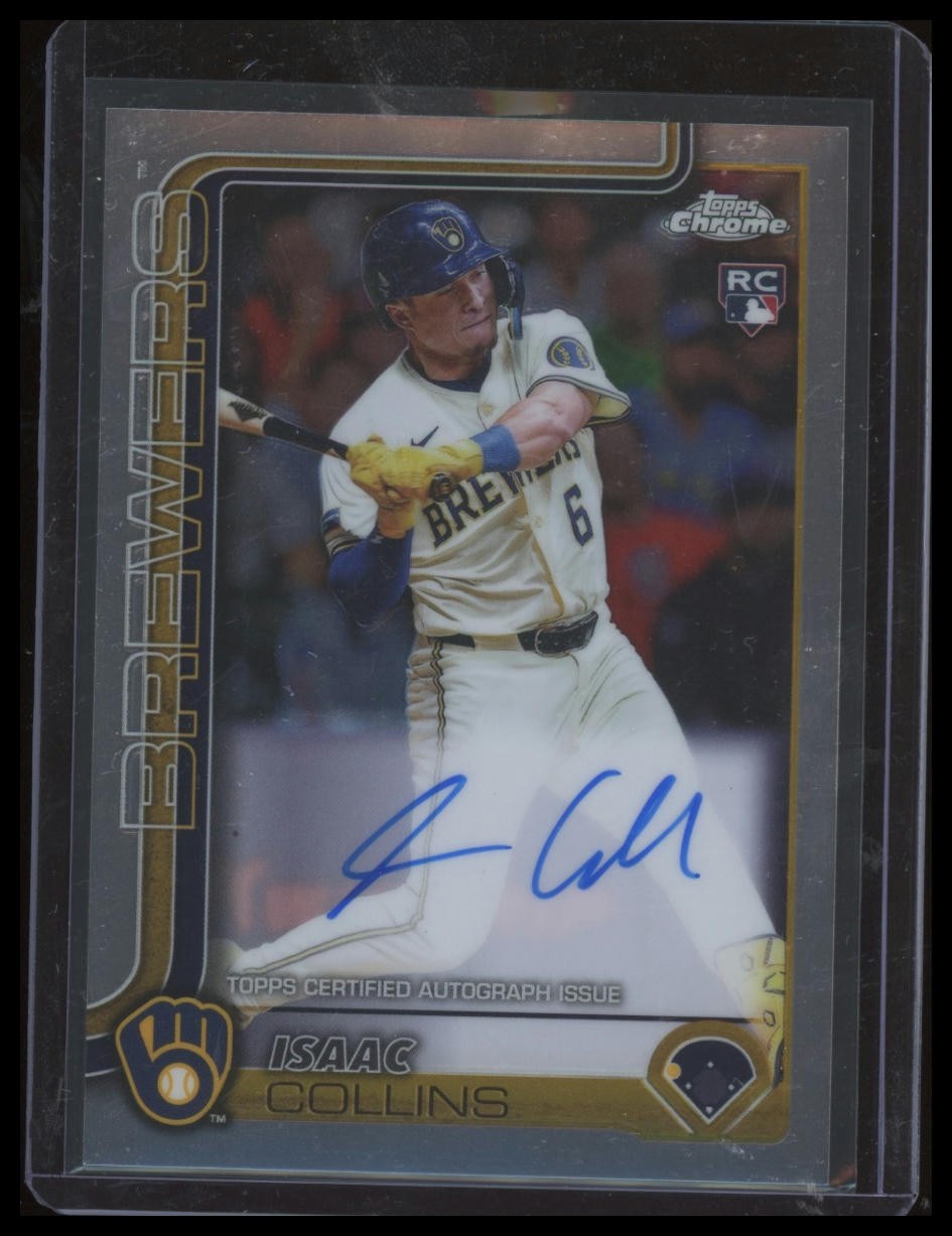 2025 Topps Chrome #RA-IC Isaac Collins Rookie Auto RC