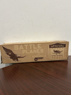Marvel Republic Guardsman Balsa Wood Vintage Plane Model Kit Missing 1 Wheel