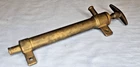 vintage small 10" brass / bronze boat bilge pump hand pump works well make A.G