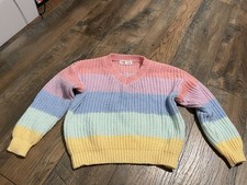 girls multi color knit sweater 11-12 years runs small
