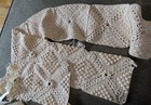 Lot of 9 crochet items ladies belt baby cap squares — photo 5