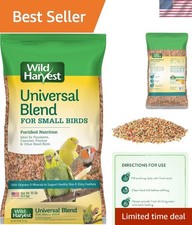 Universal Blend for Small Birds - Fortified 10 lb Nutrition for Bright Feathers