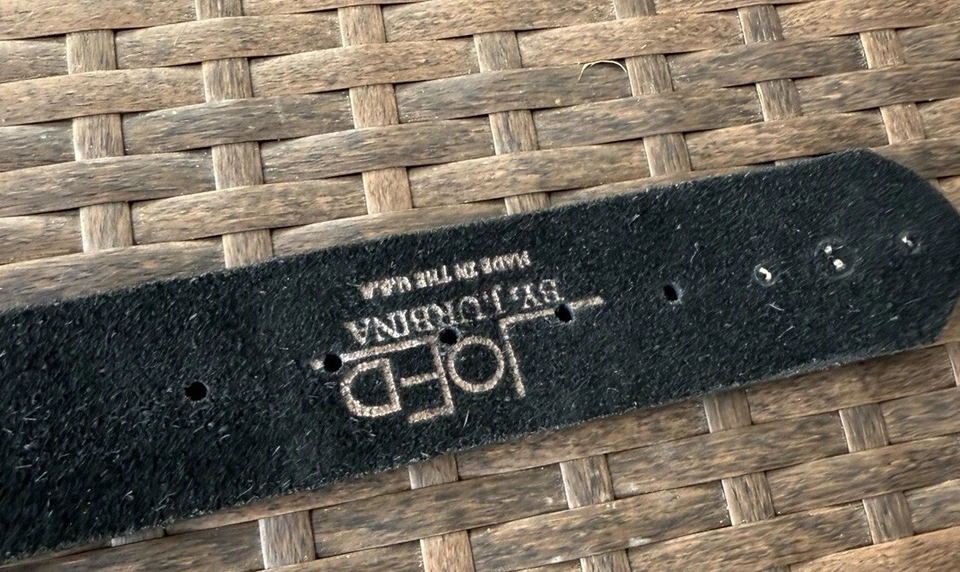 Auténtico JOED Nyovee Collab Cuero Búfalo Negro, 36 Tachuelas Cristales Talla L M Foto 3 de 4