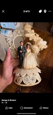 Vintage Cake Topper Bride And Groom Wedding 9 Wilton
