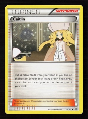 Caitlin 78/101 Pokemon TCG Plasma Blast MP