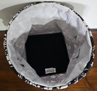 Retired Thirty-One Round Utility Bin Collapsible Organizing Tote Black White — photo 3