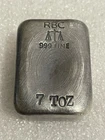 Rare! Rutland Bullion Co. 7 Troy Oz .999 Fine Silver Hand Poured Bar