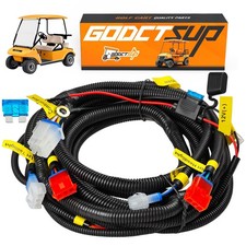 GODCTSUP Upgrade Golf Cart Light Wire Harness for Club Car DS&EZGO TXT black