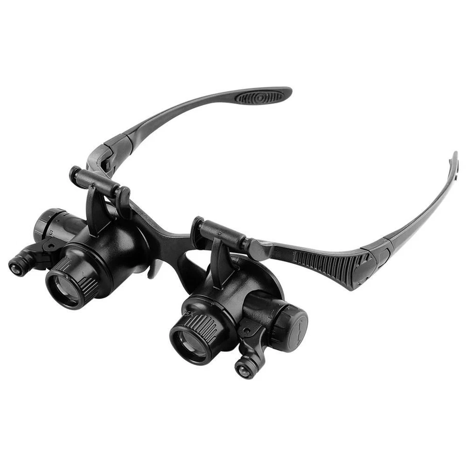 25X Magnifier Magnifying Eye Glass Loupe Jeweler Watch Repair Kit With LED Light - Image 3 of 4