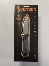 Gerber Strongarm Camp Fixed Blade Knife Plus Sheath 420 High Carbon Steel