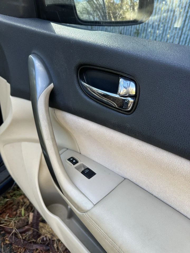 09-2014 Nissan Maxima Front Passenger Door Panel Beige Interior with Switch OEM - Image 3 of 4