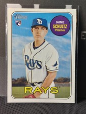 Jaime Schultz 2018 Topps Heritage Rookie Card #558. rookie card picture