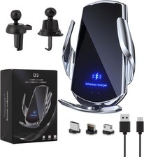 Wireless Car Charger Car Phone Holder Mount Wireless Charging 15W Fast Charging
