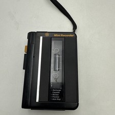 General Electric GE 3-5303A Mini Standard Cassette Tape Recorder NO POWER PARTS