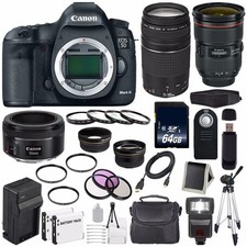 Canon EOS 5D Mark III DSLR Camera  3 Lenses Pro Bundle 49