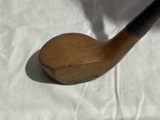Antique J. Rowe Splice Neck Hickory Shafted Driver Small Head