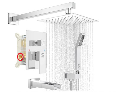 SR SUN RISE 8'' Wall-Mount Shower System- Open Box