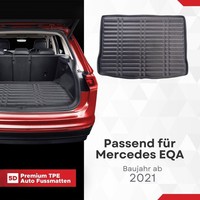 5D Premium Kofferraummatte FüR Mercedes Eqa 2021-2026 Kunstleder
