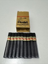 Lot Of 9 Pentel 0.5mm Ultra Fine Refill Lead HB Super Hi-Polymer