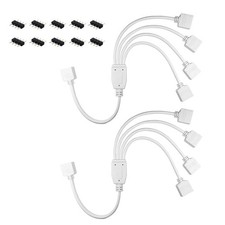 4 Pins Splitter Cable Y-Splitter Four Way for 5050 3528 RGB LED Light Strip...