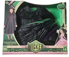 Universal's Wicked  Elphaba Black Dress, Accessories Girl Halloween Costume 4-6 