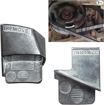 #ad 2 Piece Stretch Belt Mate Kit Auxiliary Pulley Belt Removal and Installation To $13.99