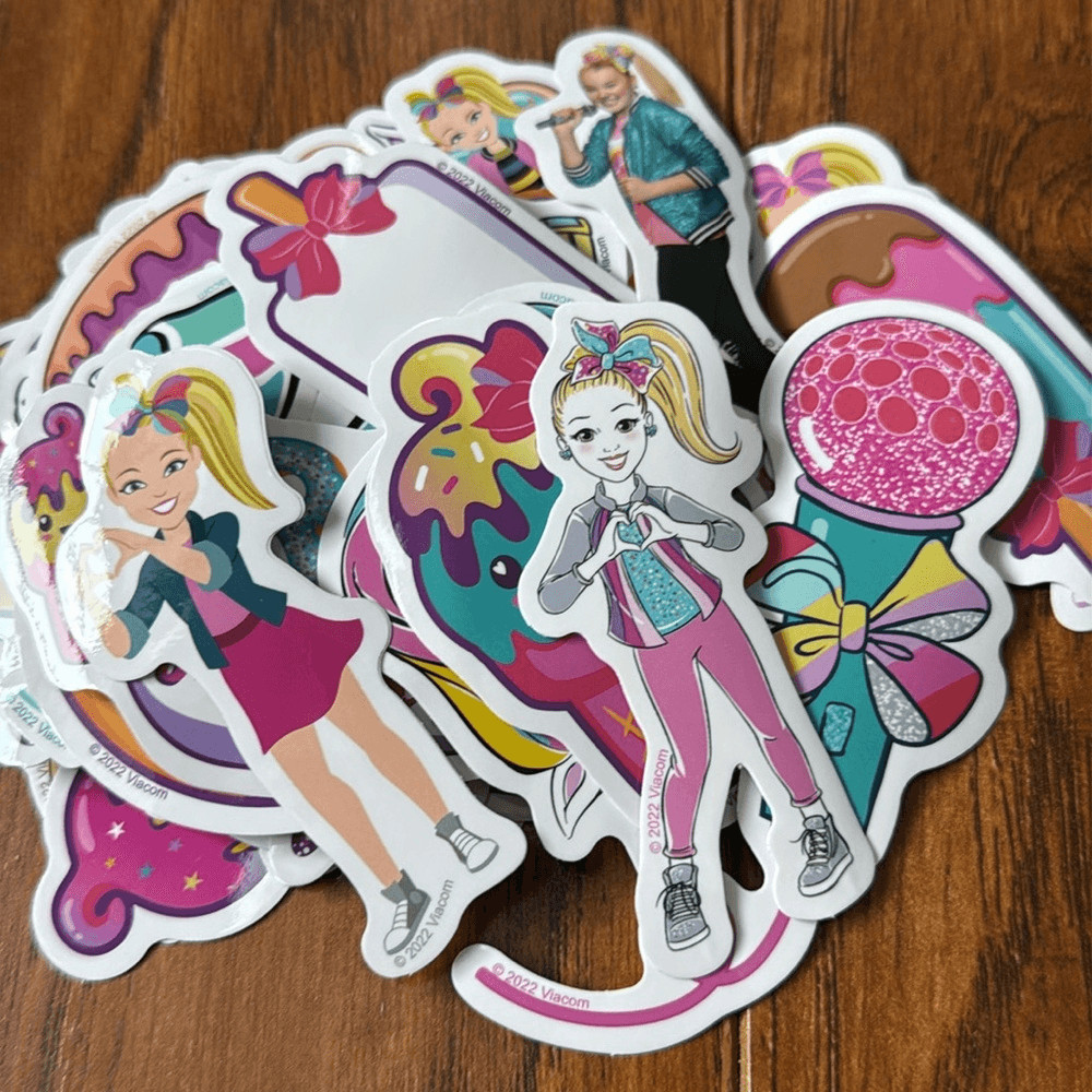 50 JoJo Siwa Stickers Girls Party Favors Scrapbooking Water 