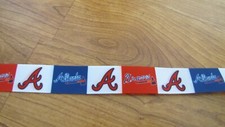Atlanta Braves Grosgrain Ribbon 7/8" BTY - Hair Bows Crafts Scrapbooking