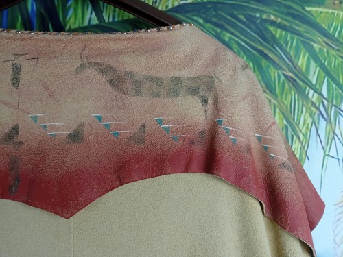 Patricia Wolf Western Fringe Leather Poncho Women’s Handmade In Texas - Picture 16 of 18