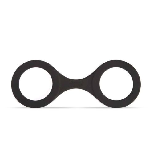 Quickie Cuffs Black Silicone Restraints Hand Wrist Ankle Cuffs Beginner Bondage