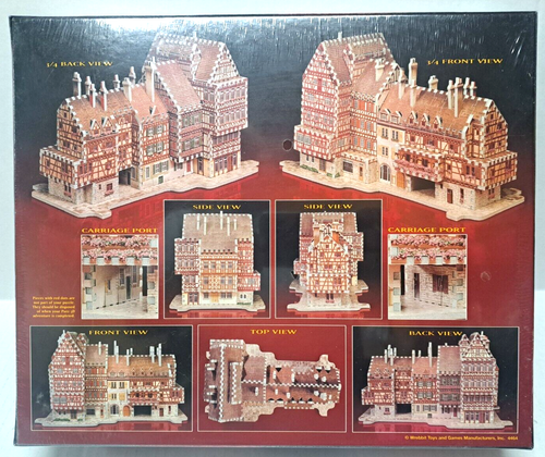Puzz-3D Bavarian Mansion 418 piece 3D puzzle Sealed 17 x 10 x 10 inches - Picture 2 of 4