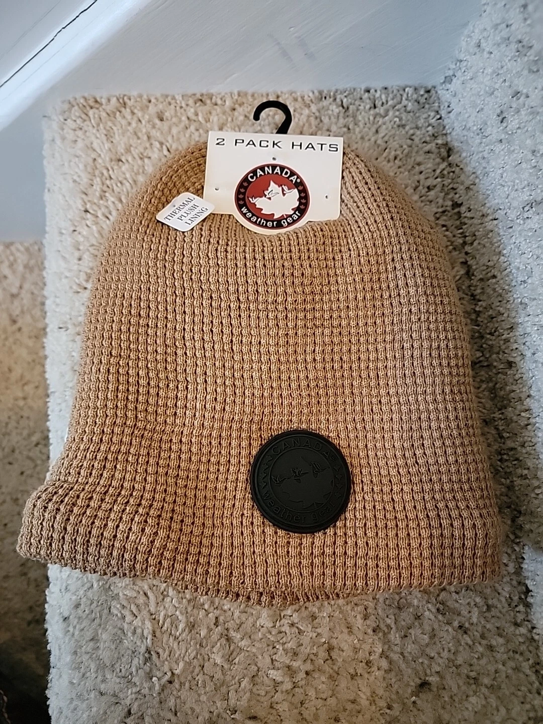 Canada Weather Gear Thermal Beanie Hat2 Pack Winter Ski Hat Cold Tan And White
Opens in a new window