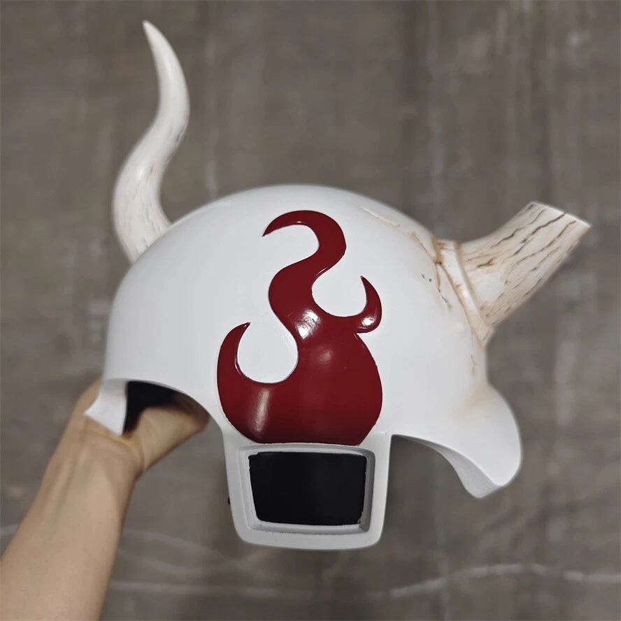 Anime BLEACH Lilynette Gingerbuck FRP Helmet Wearable Mask w/Horn Cosplay Prop - Image 3 of 4