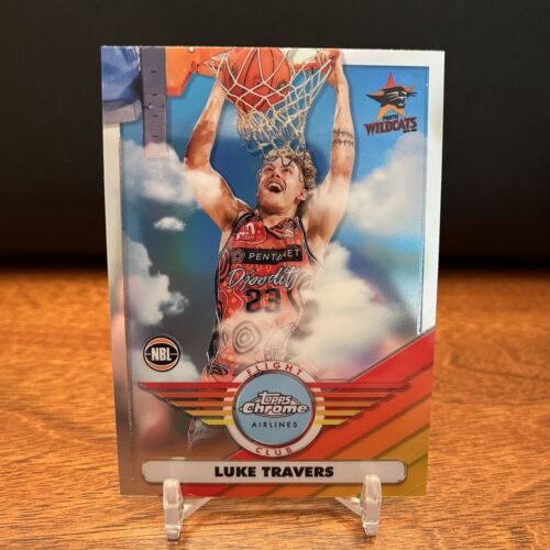 Luke Travers 2022-23 Topps Chrome Flight Club Refractor #FC-12 Perth Wildcats - Picture 1 of 2