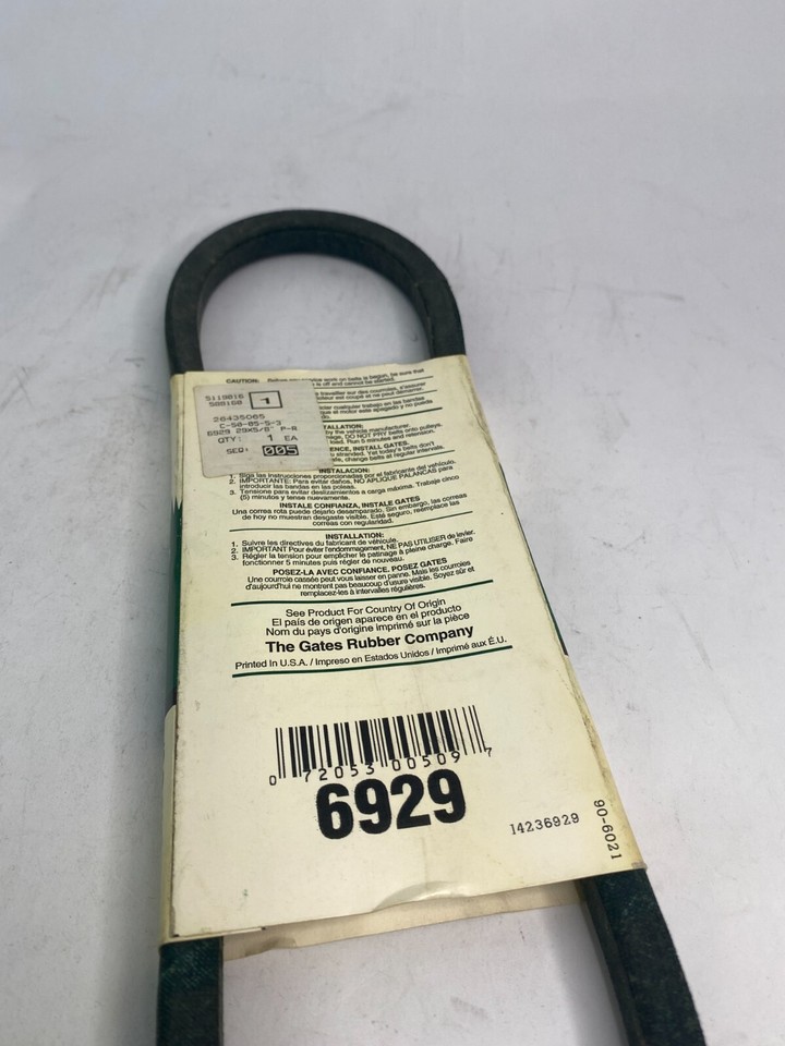 D&D PowerDrive DURA-ULTIMATE 6929 Aramid V-Belt - 5/8" X 29" OC