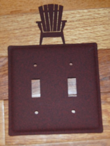 BEACH HOUSE Rust Adirondack Silla Interruptor de Pared Cubierta Salida Interruptor GFI - Imagen 14 de 16