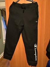 Champion Girls Fleece Lined Sweatpants Jogger Pants Black XL 16
