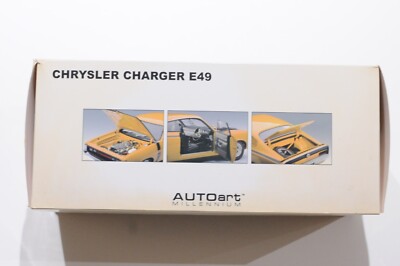 Autoart 1/18 Chrysler charger E49 訳あり RARE AUTOART CHRYSLER CHARGER E49 SUNFIRE METALLIC SCALE 1