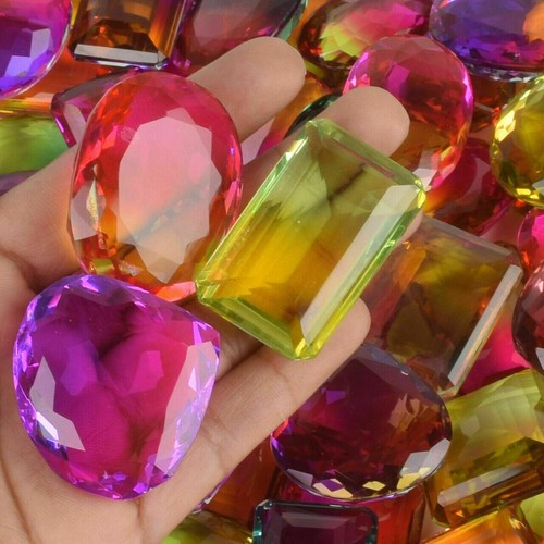 Wholesale Lot 5000 Ct Multi-Color Tourmaline Mix Cut Brazilian Certified Gemston - Picture 7 of 9
