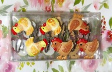 CHICKEN Anti Rust Shower Curtain Hooks New 12 Shower Curtain Rings Decorative