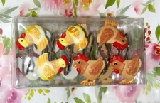 CHICKEN Anti Rust Shower Curtain Hooks New 12 Shower Curtain Rings Decorative