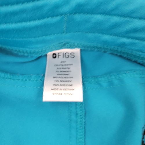 Pantaloni scrub FIGS donna blu medio performance tasche cargo misura 32x30 scrub - Foto 10 di 12