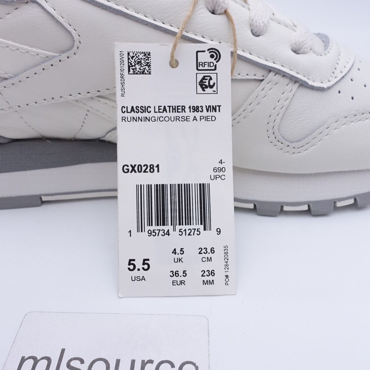 Size 7 Women's Reebok Classic Leather 1983 Vintage Sneakers GX0281