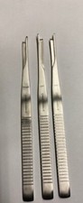 3 Pcs Silver Osteotome 7" with Single Guard (Straight ,Right, Left )